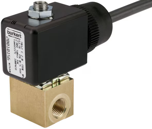 Burkert Type 7012 - Direct-acting 3/2-way plunger valve