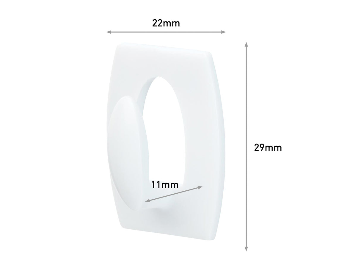 Command White Mini Hooks