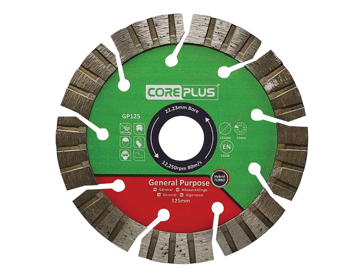 CorePlus General-Purpose Hybrid Turbo Diamond Blade