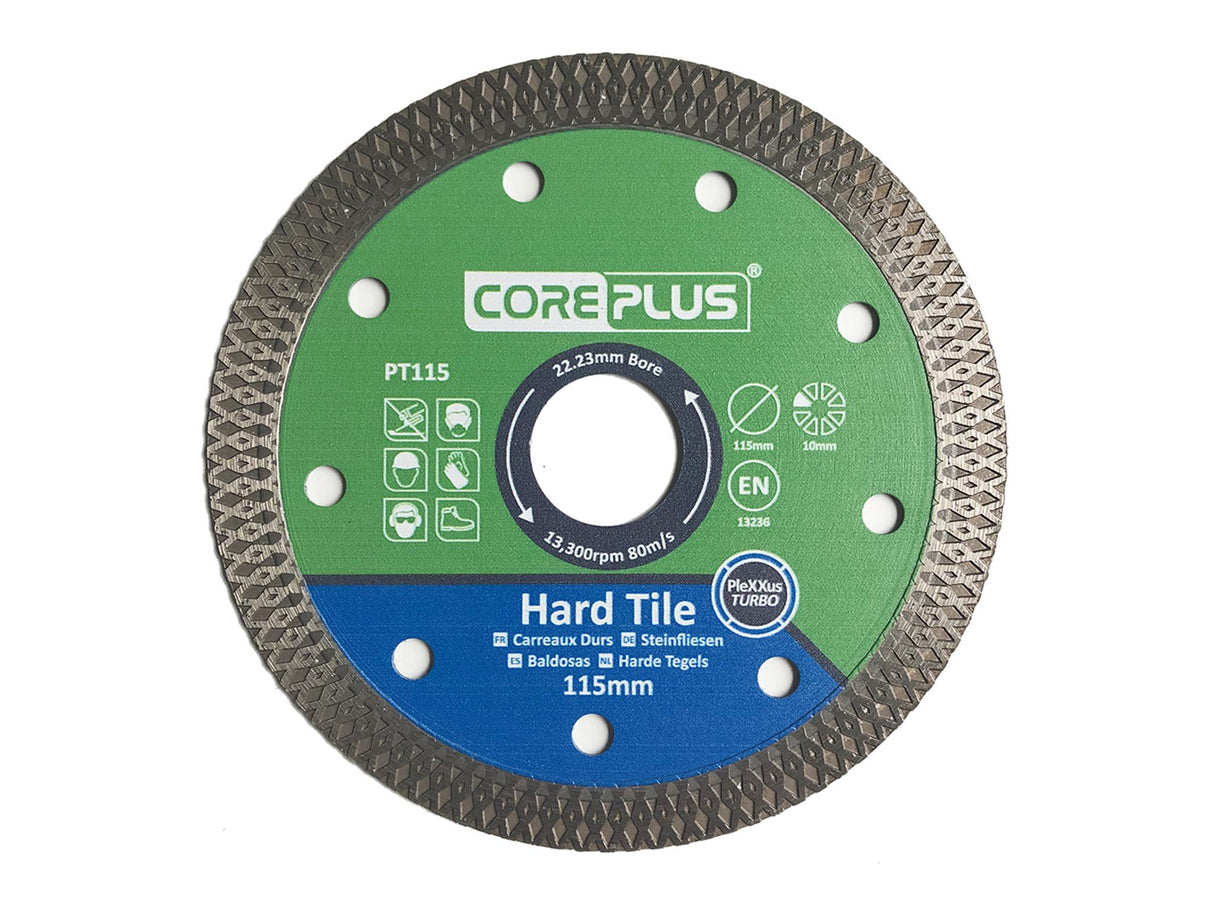 CorePlus Porcelain Diamond Blade 115mm CDU of 15 Blades