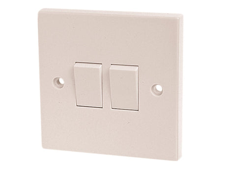 Dencon Light Switch 2-Gang 2-Way 10A