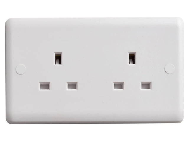Deta Vimark Unswitched Socket 2-Gang 13A