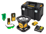DEWALT DCE079D1G Green Rotary Laser Kit 18V 1 x 2.0Ah Li-ion