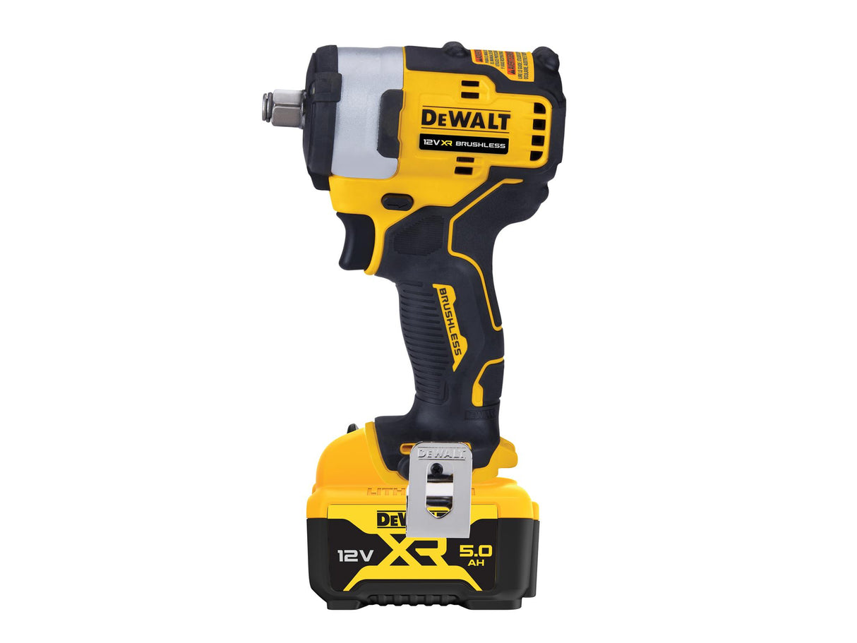 DEWALT DCF901P1 XR Brushless 1/2in Impact Wrench 12V 1 x 5.0Ah Li-ion
