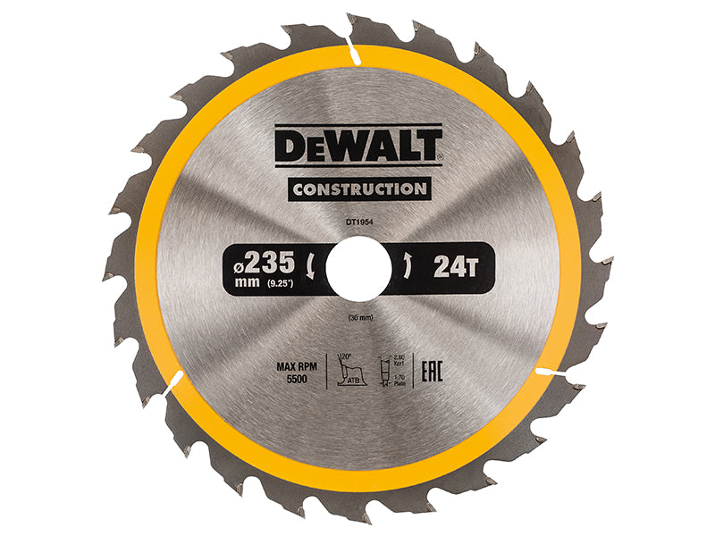 DEWALT Portable Construction Circular Saw Blade