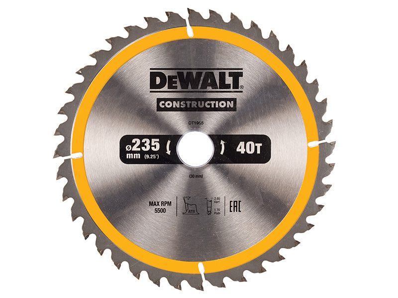 DEWALT Portable Construction Circular Saw Blade