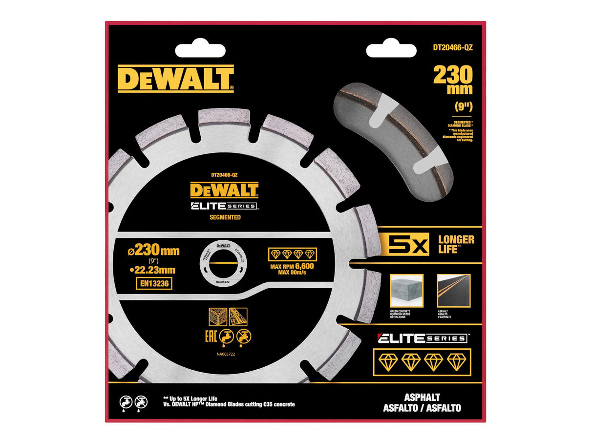 DEWALT ELITE SERIES Asphalt Diamond Wheel, Segmented
