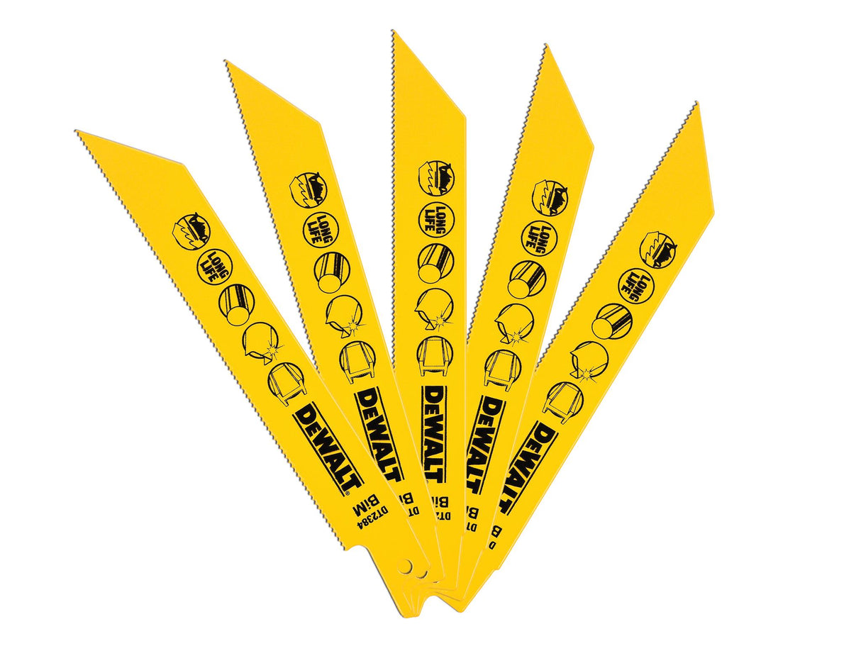 DEWALT Bi-Metal Reciprocating Blades
