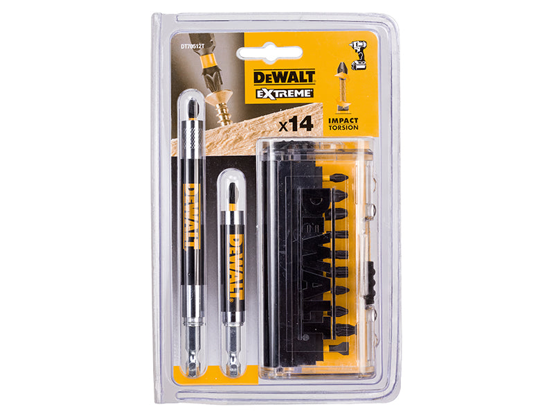DEWALT DT70512T Impact Torsion Screwdriver Bit Set, 14 Piece