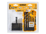 DEWALT DT70727 Black & Gold HSS Drill Set, 14 Piece