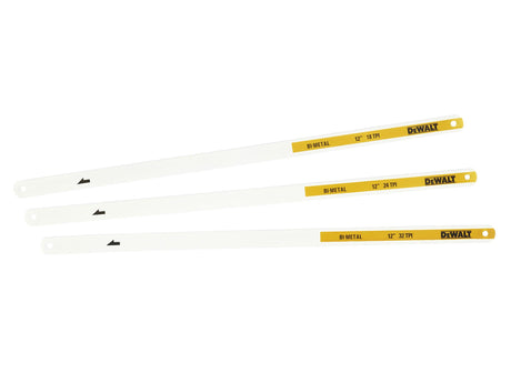 DeWALT Hand Tools Mixed Hacksaw Blade Pack, 3 Piece