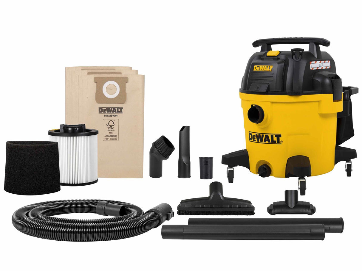 DEWALT Vacuum DXV34PTAA Wet & Dry Vacuum with Power Tool Activation 1200W 240V