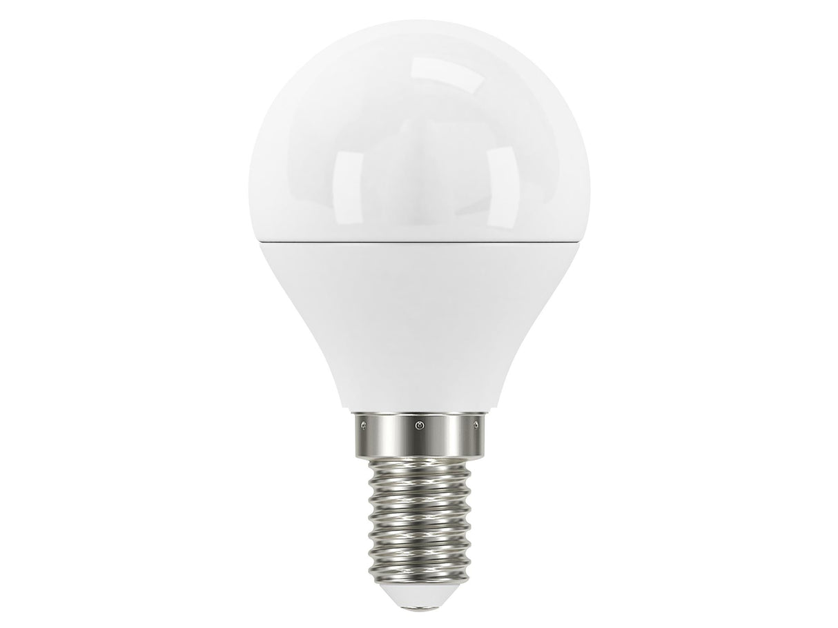 EnergizerÂ® LED SES (E14) Opal Golf Non-Dimmable Bulb, Warm White 470 lm 5.2W
