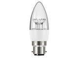 Energizer® LED BC (B22) Clear Candle Dimmable Bulb, Warm White 470 lm 5.9W