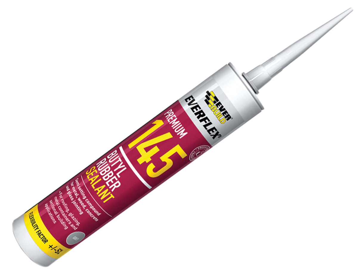 Everbuild Sika Everflex® 145 Butyl Rubber Sealant 300ml Grey