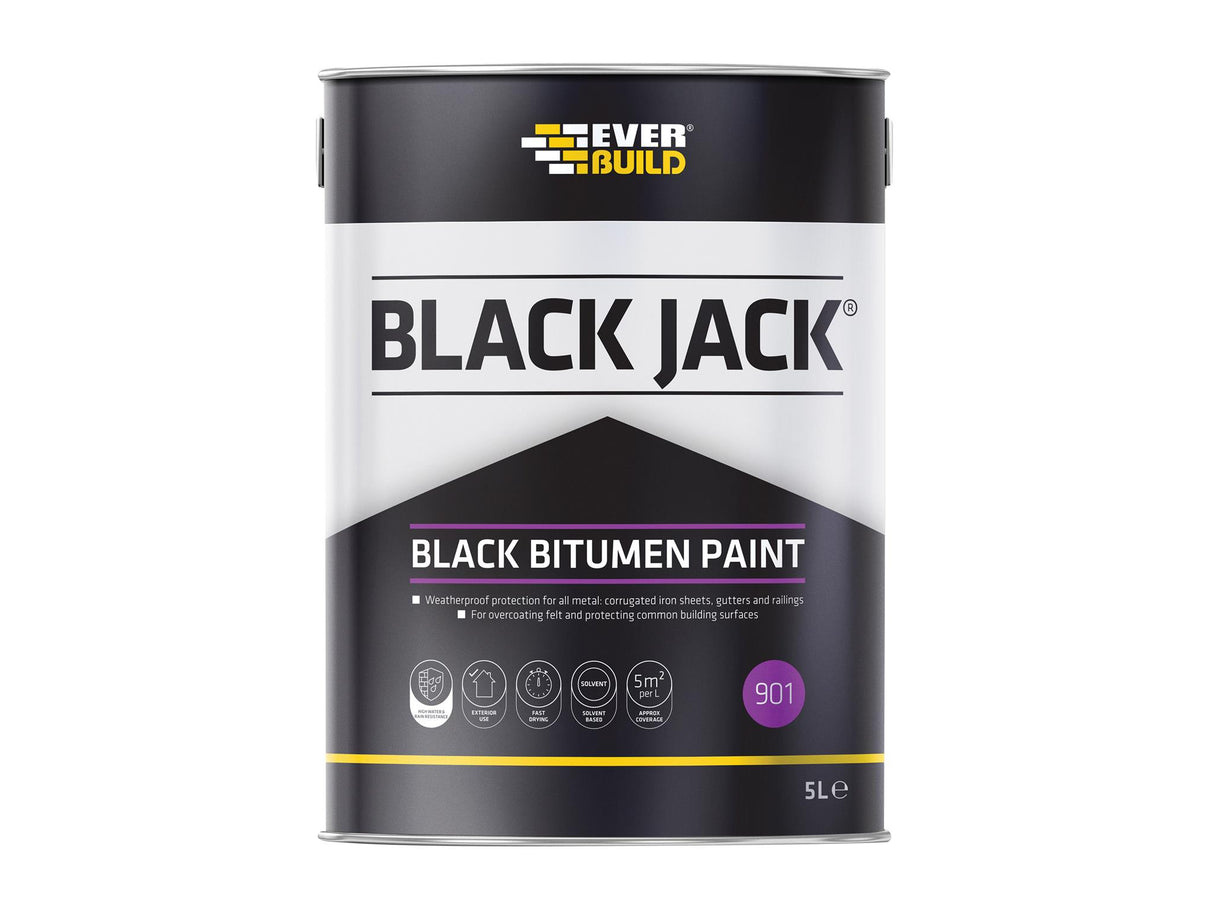 Everbuild Sika Black Jack® 901 Black Bitumen Paint