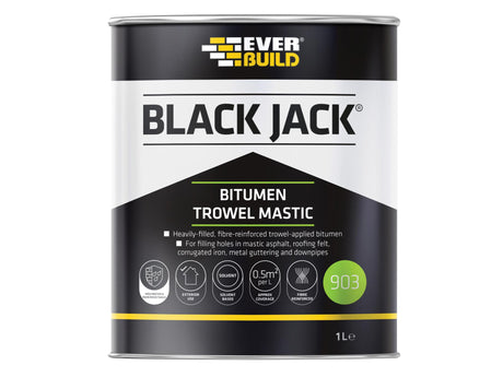 Everbuild Sika Black Jack® 903 Bitumen Trowel Mastic