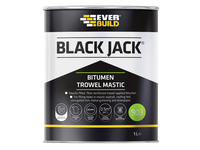 Everbuild Sika Black Jack® 903 Bitumen Trowel Mastic