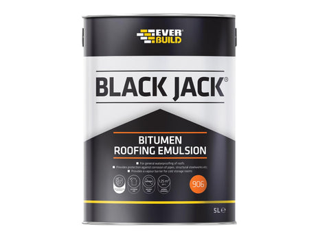 Everbuild Sika Black Jack® 906 Bitumen Roofing Emulsion 5 litre
