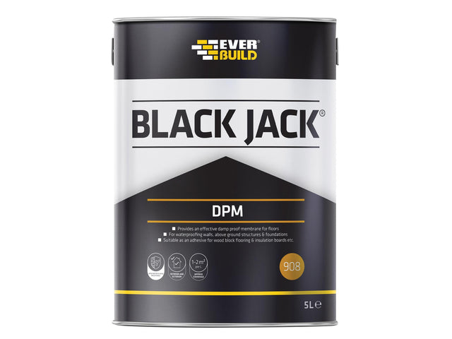 Everbuild Sika Black Jack® 908 D.P.M. 5 litre