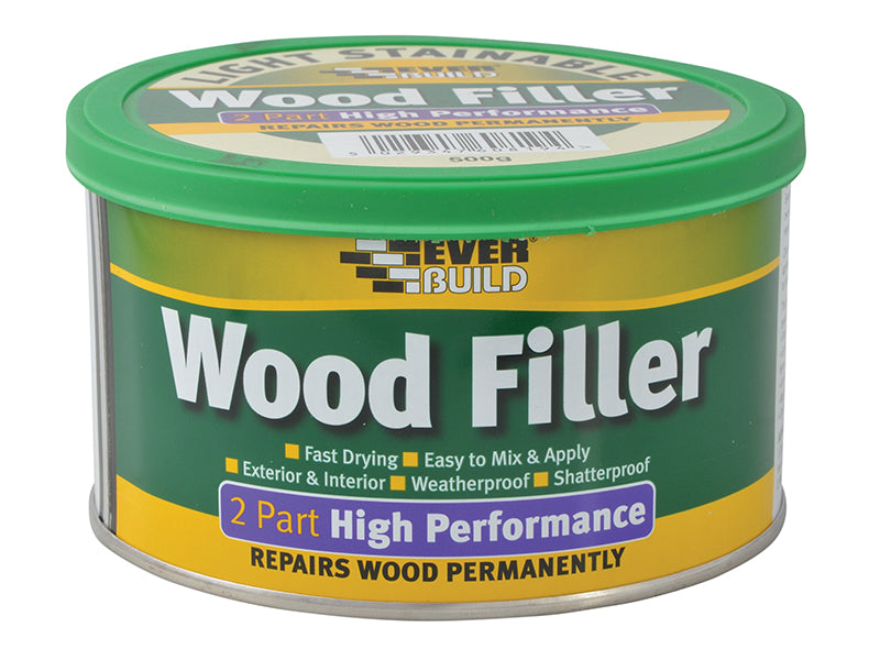 Everbuild Sika Wood Filler, 2-Part High-Performance