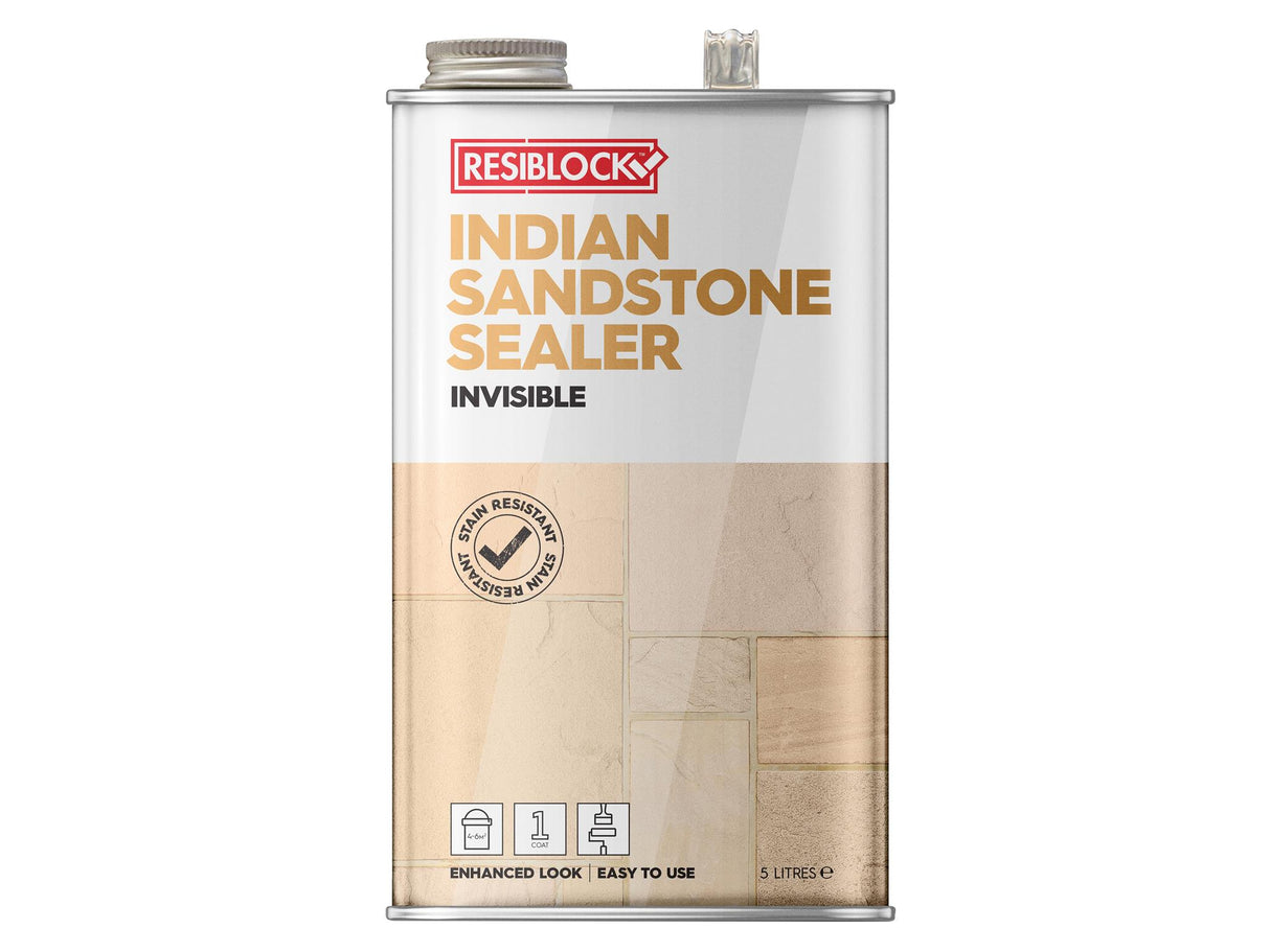 Everbuild Sika Resiblock Indian Sandstone Sealers Invisible 5 litre
