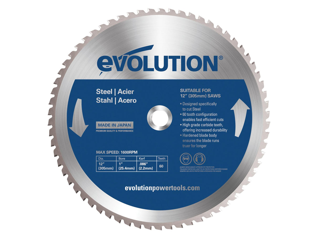 Evolution Mild Steel Cutting Chop Saw Blade