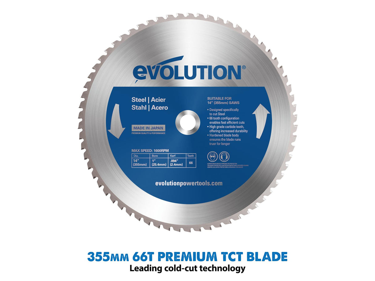 Evolution S355MCS Heavy-Duty Metal Cutting Mitre Chop Saw