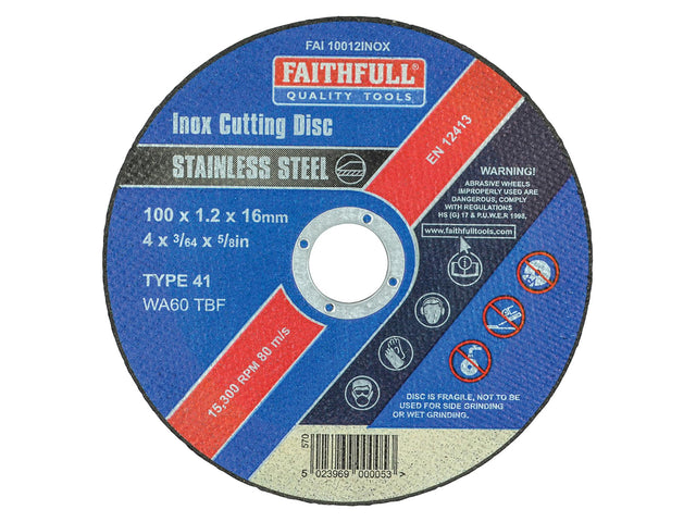 Faithfull Inox Cutting Disc
