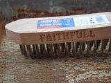 Faithfull Heavy-Duty Scratch Brush, Four Row