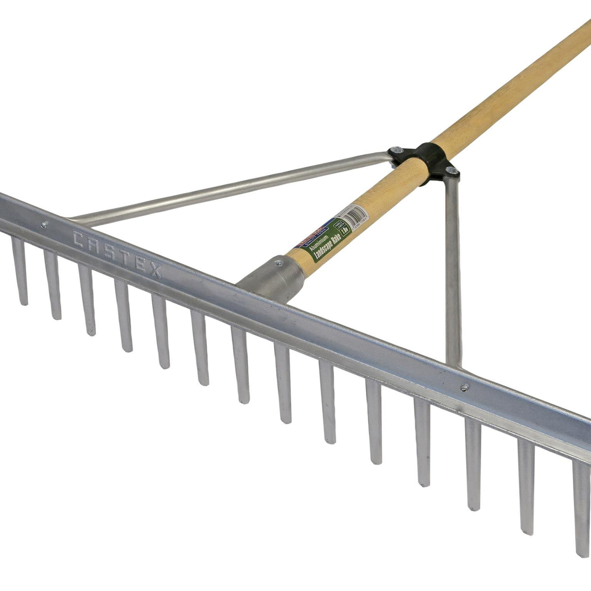 Faithfull Aluminium Landscape Rake Wooden Handle FSC 100% – Frasar Direct
