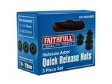 Faithfull Holesaw Arbor Quick Release Nut Set