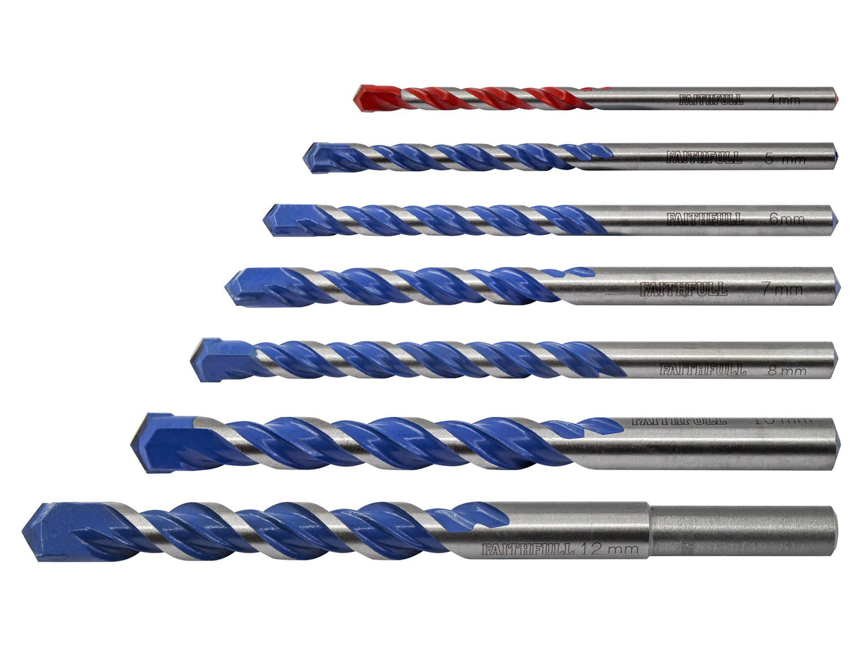 Faithfull Multi Construction Drill Bits
