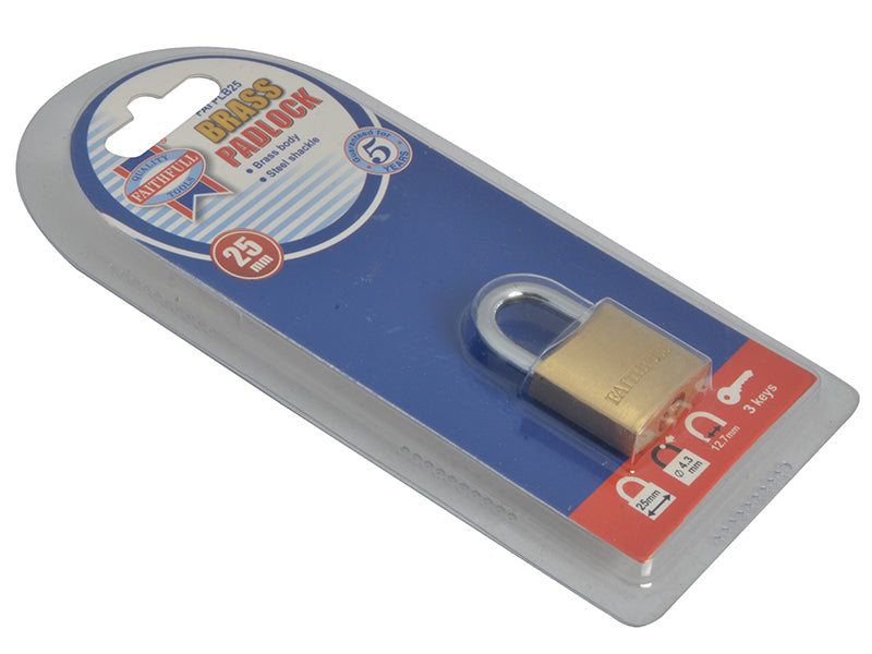 Faithfull Brass Padlock