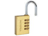 Faithfull Brass Combination Padlock