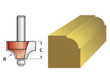 Faithfull Ovolo Cutter, Bearing Guided, 1/4in