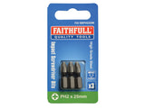 Faithfull Impact Screwdriver Bits, Phillips