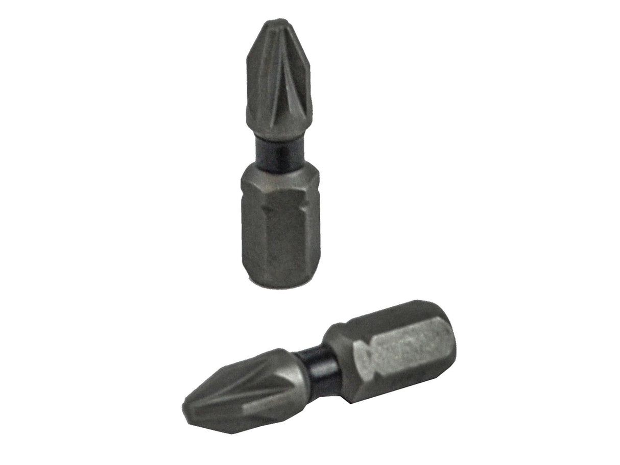 Faithfull Impact Screwdriver Bits, Pozidriv