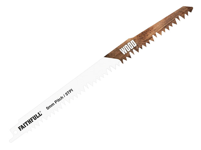 Faithfull HCS Wood Cutting Sabre Saw Blades