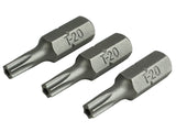 Faithfull Security S2 Grade Steel Screwdriver Bits