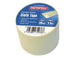 Faithfull Heavy-Duty Double-Sided Cloth Tape 50mm x 4.5m