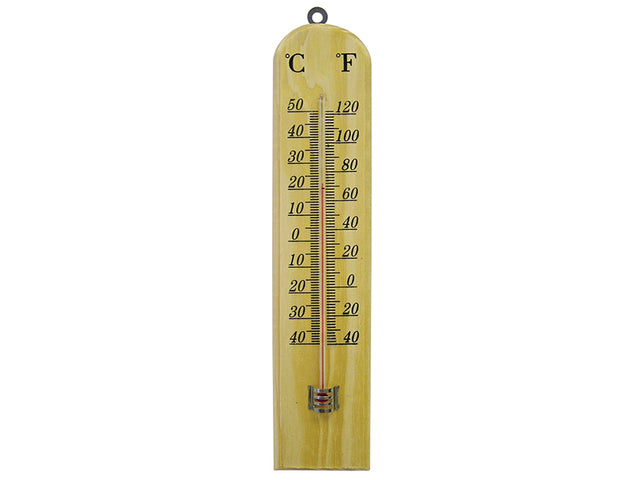 Faithfull Wooden Wall Thermometer