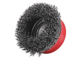 Faithfull X-LOCK Wire Cup Brush 75mm M14x2, 0.30mm Steel Wire