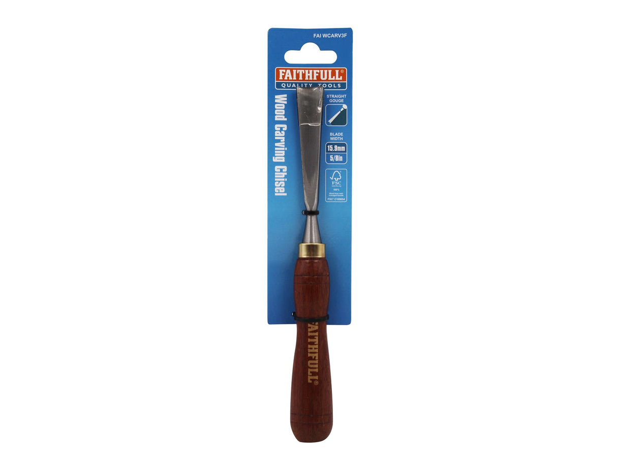 Faithfull Straight Gouge Carving Chisel