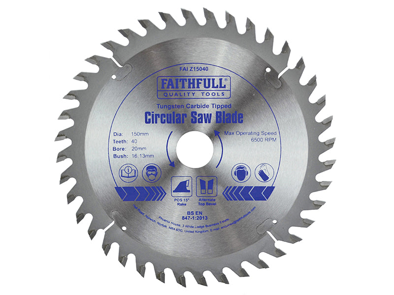 Faithfull Professional TCT Circular Saw Blade