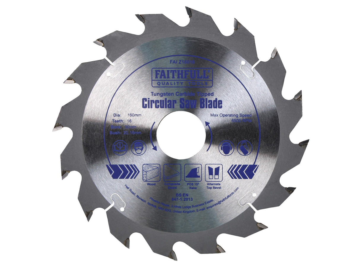 Faithfull Professional TCT Circular Saw Blade