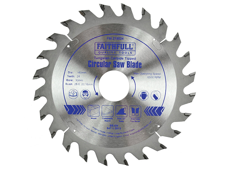 Faithfull Professional TCT Circular Saw Blade