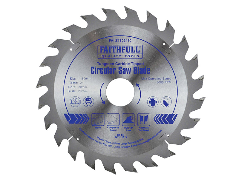 Faithfull Professional TCT Circular Saw Blade