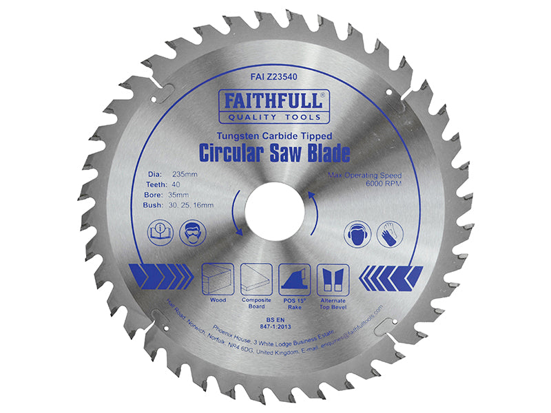 Faithfull Professional TCT Circular Saw Blade