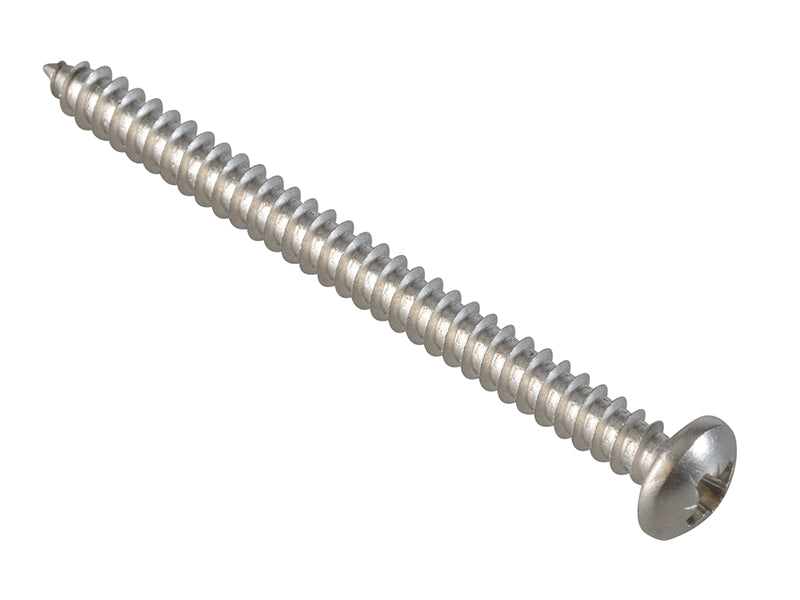 ForgeFix Self-Tapping Screws, Pozi, Pan Head, A2 Stainless Steel